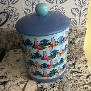 Blue Stitch Cookie Jar